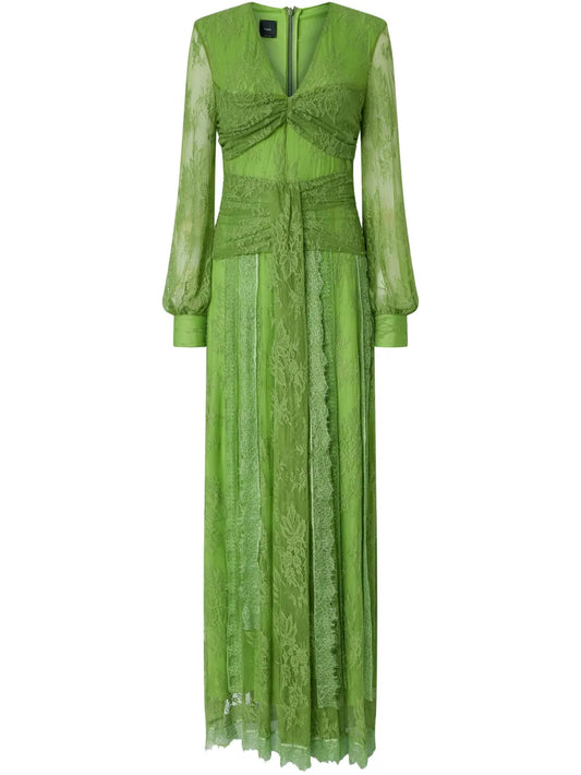 Lace-Panelled Gown