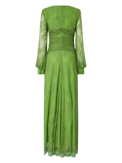 Lace-Panelled Gown