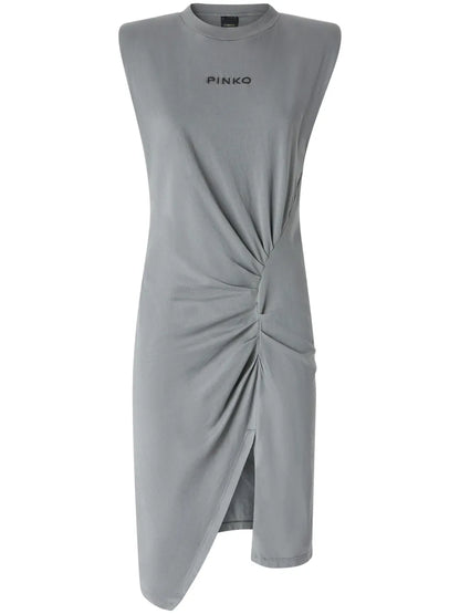 Logo-Embroidered Mini Dress