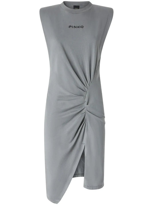 Logo-Embroidered Mini Dress