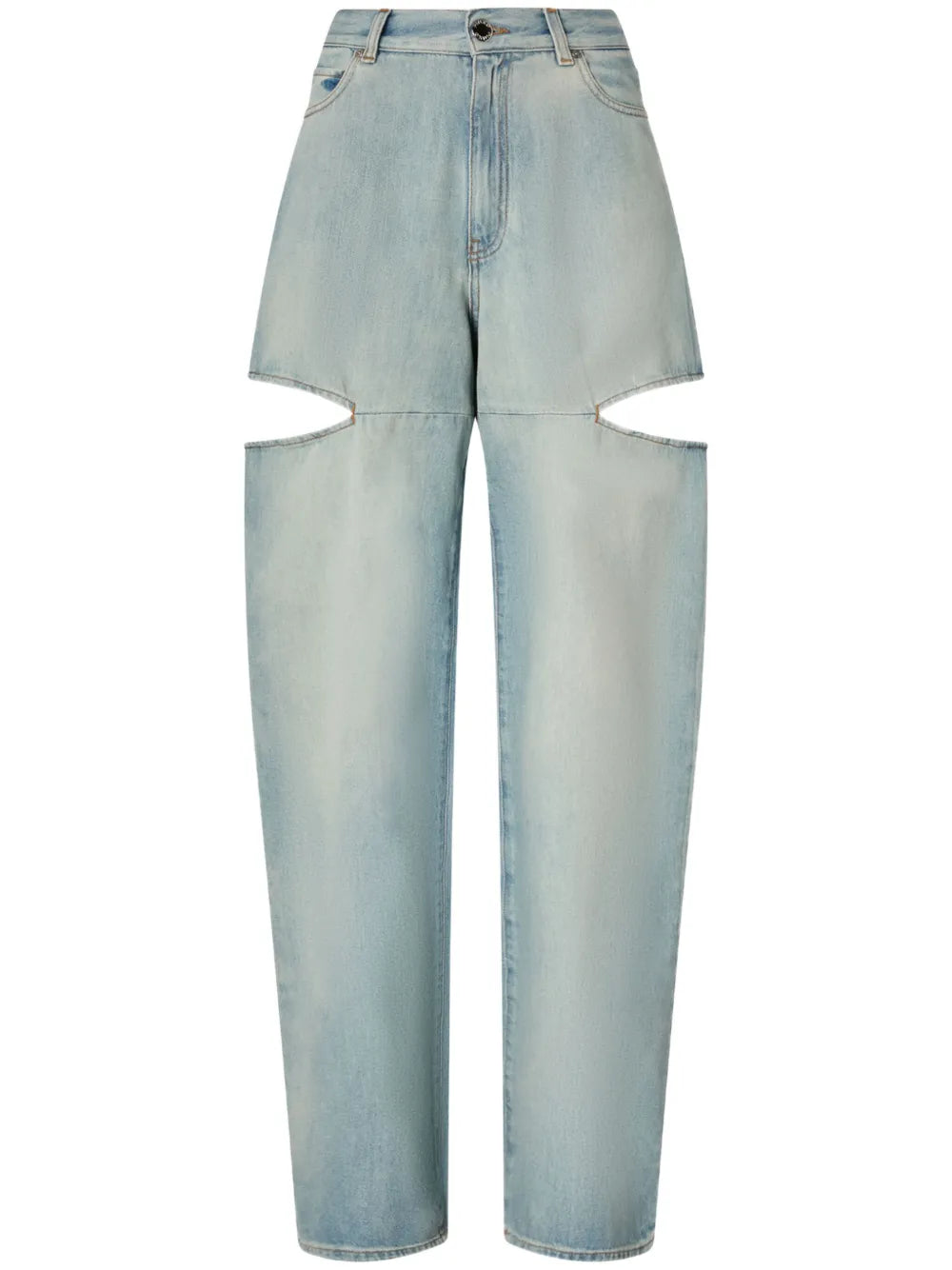 Cut-Out High-Waist Jeans