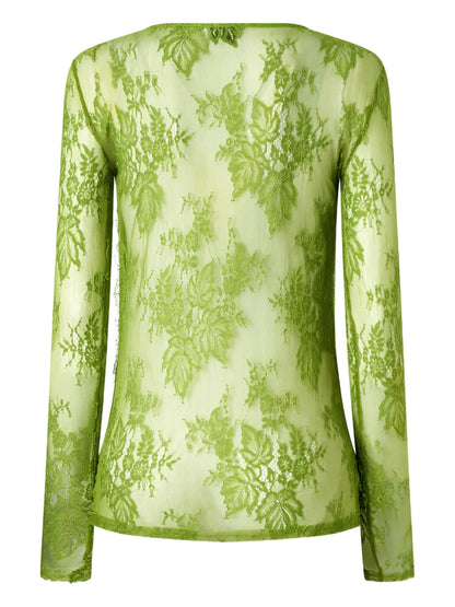 Lace-Appliqué Top