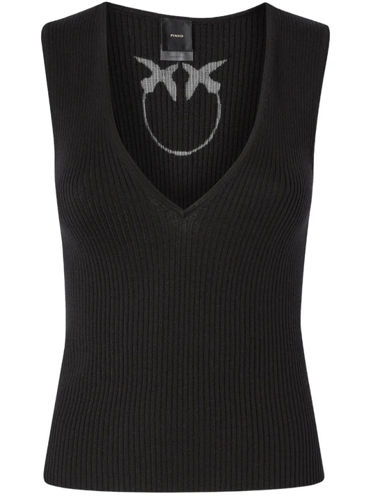 Ribbed Sleeveless Top