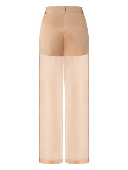 Panelled Straight Trousers
