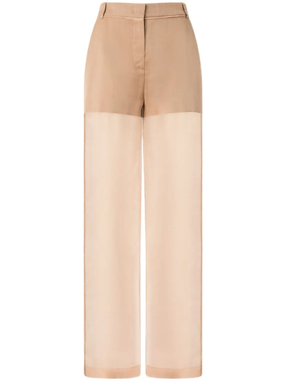 Panelled Straight Trousers