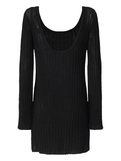 Rib-Knit Mini Dress