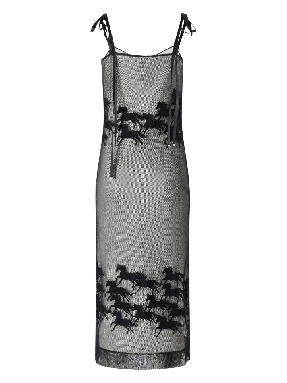 Horse-Detail Midi Dress