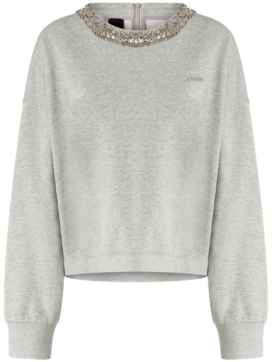 Sequin-Embellished Sweatshirt