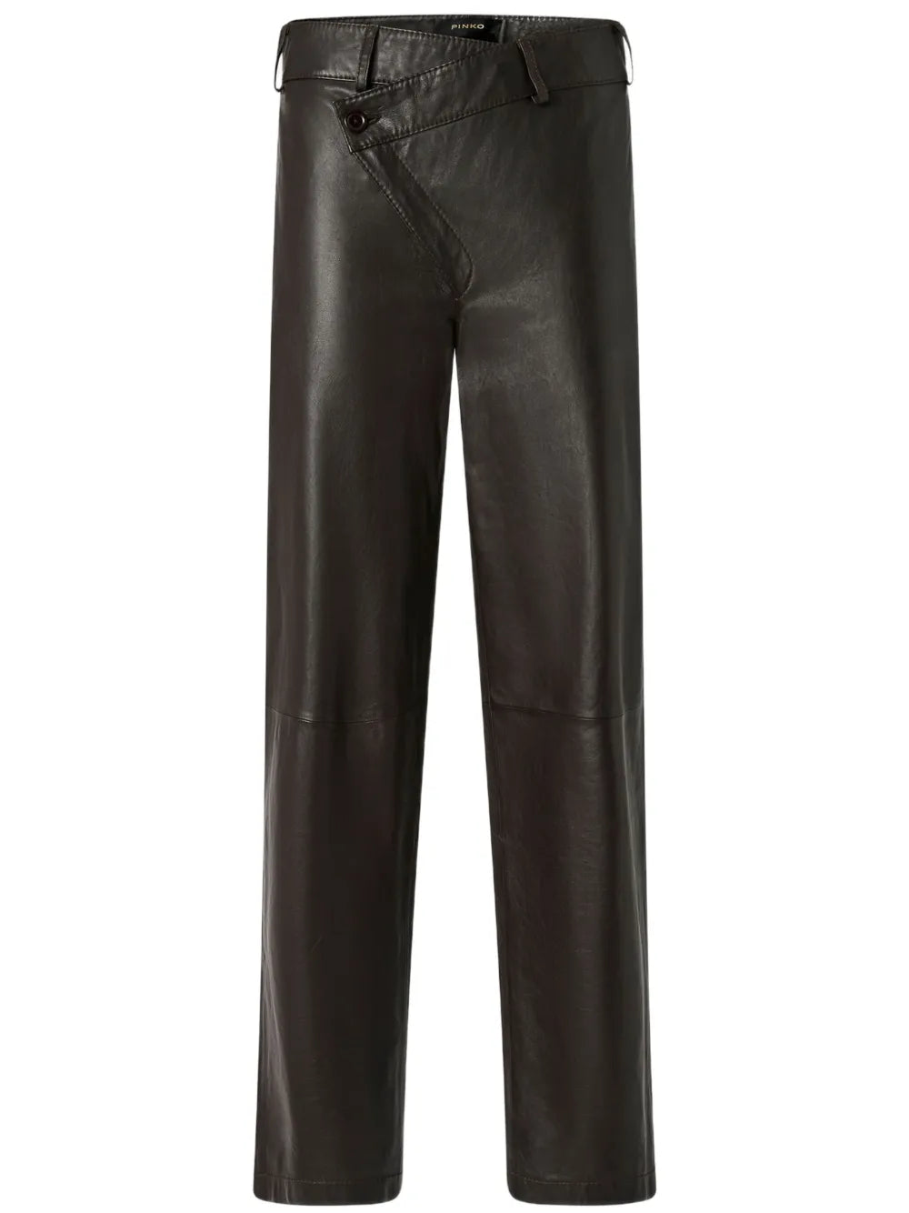 Leather Slim-Fit Trousers