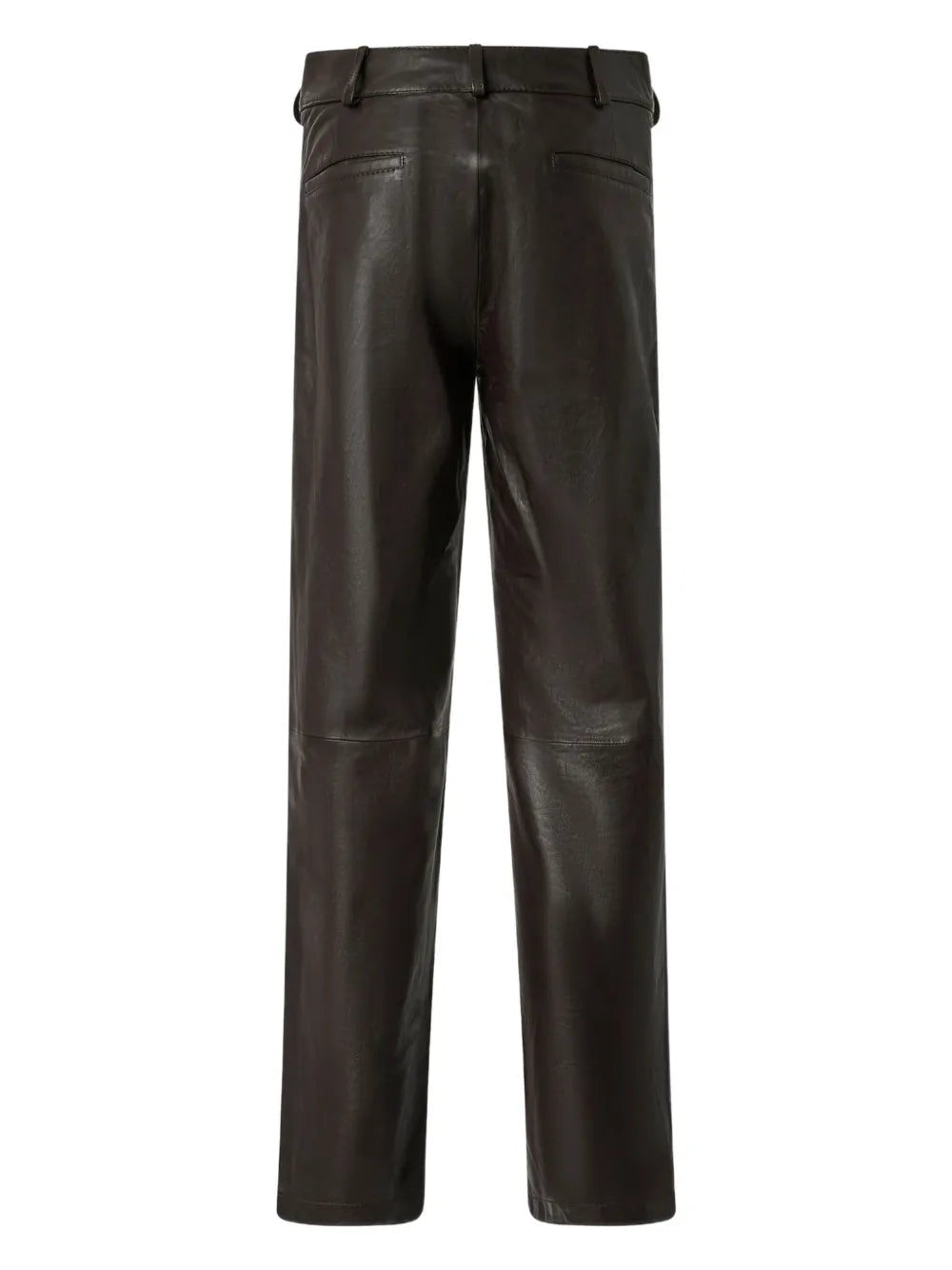 Leather Slim-Fit Trousers
