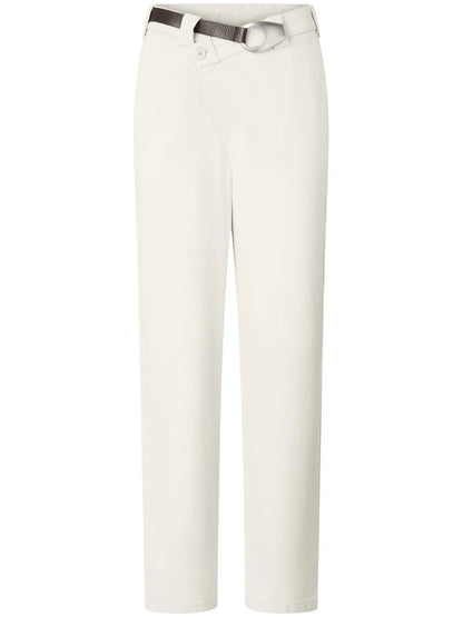 Belted Straight Trousers