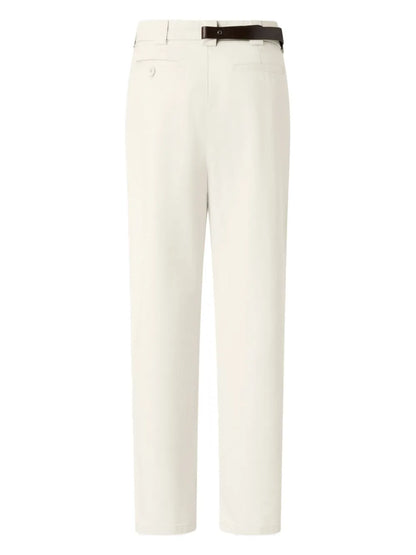 Belted Straight Trousers