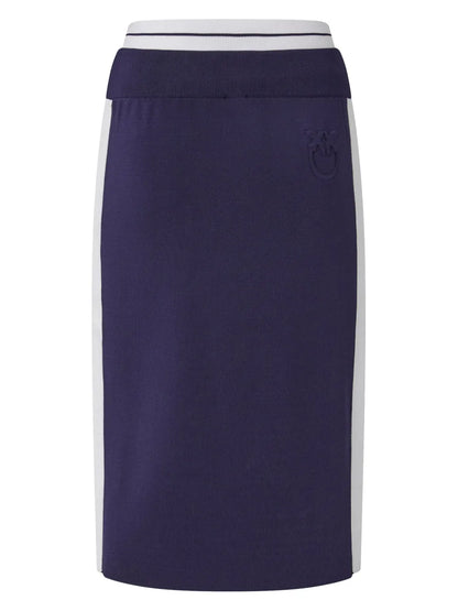 Logo-Waistband Midi Skirt