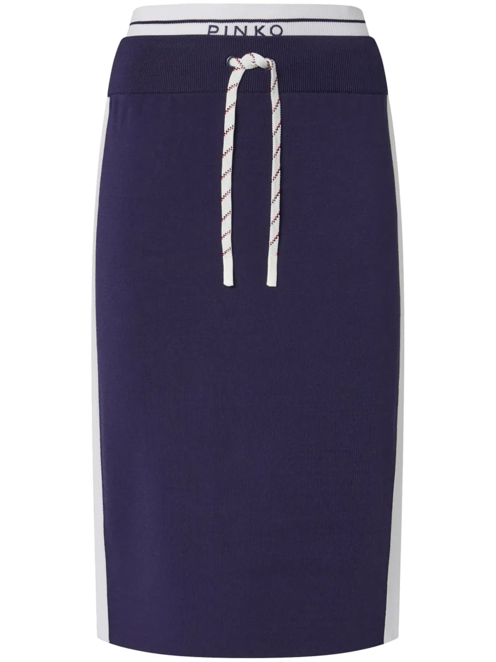 Logo-Waistband Midi Skirt