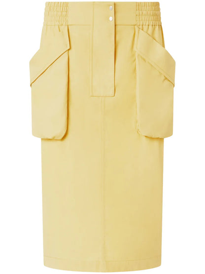 Cotton Midi Skirt