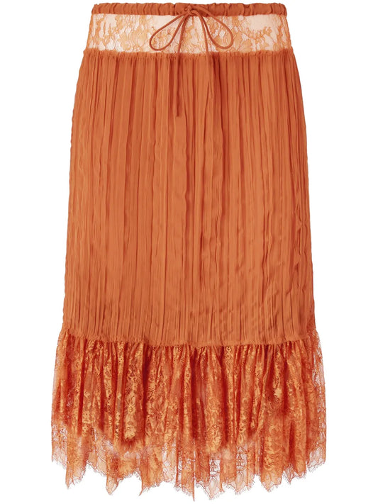 Drawstring Midi Skirt