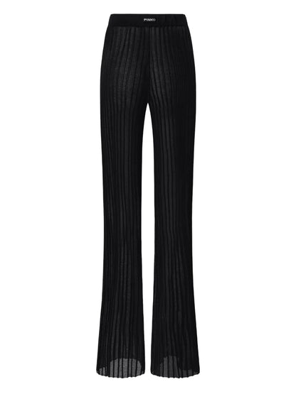 Pleated Flared Trousers