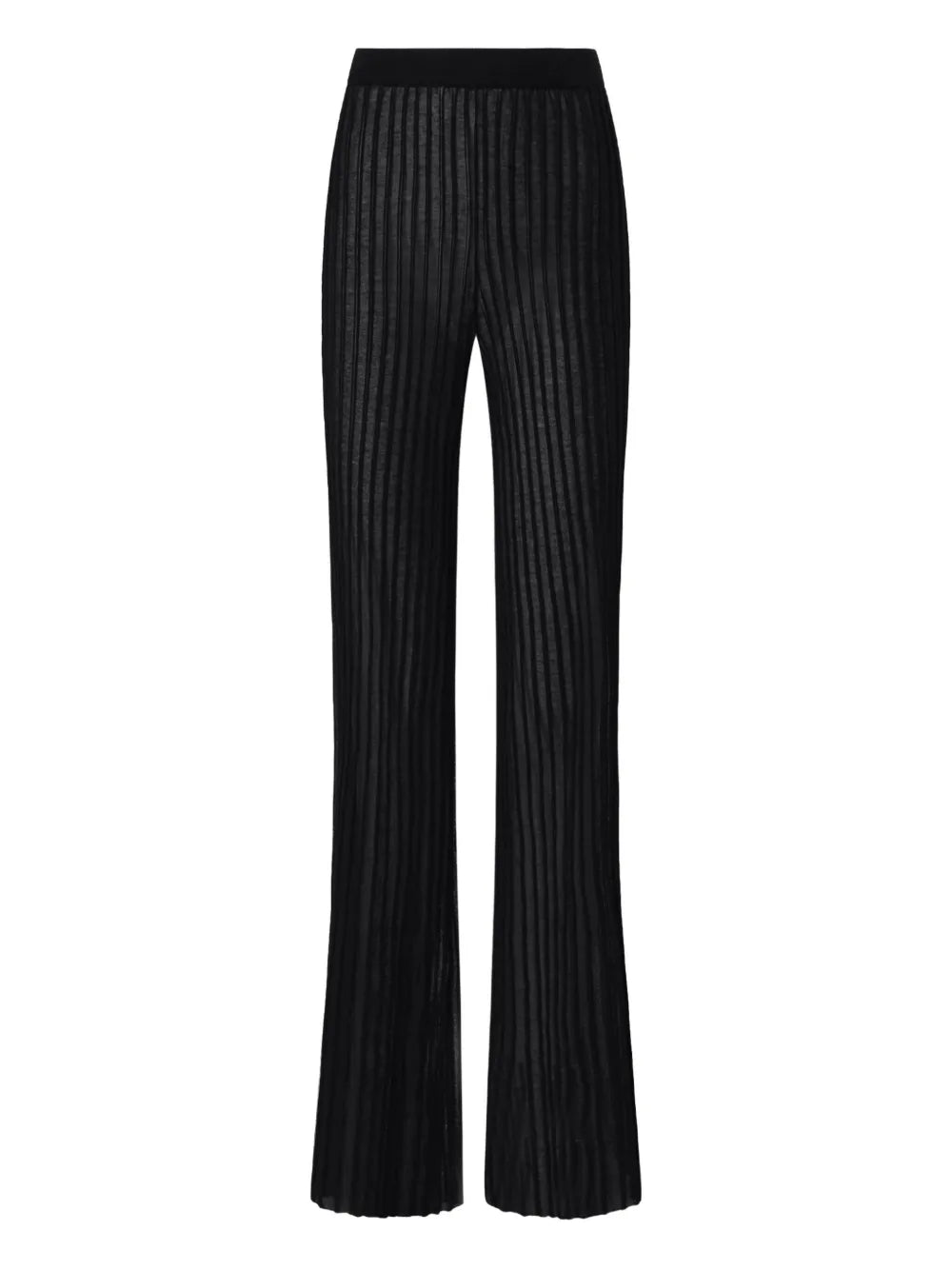 Pleated Flared Trousers