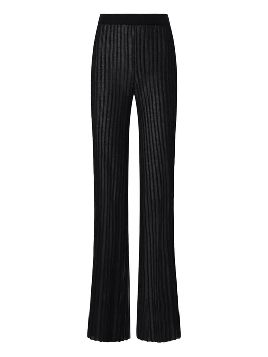 Pleated Flared Trousers