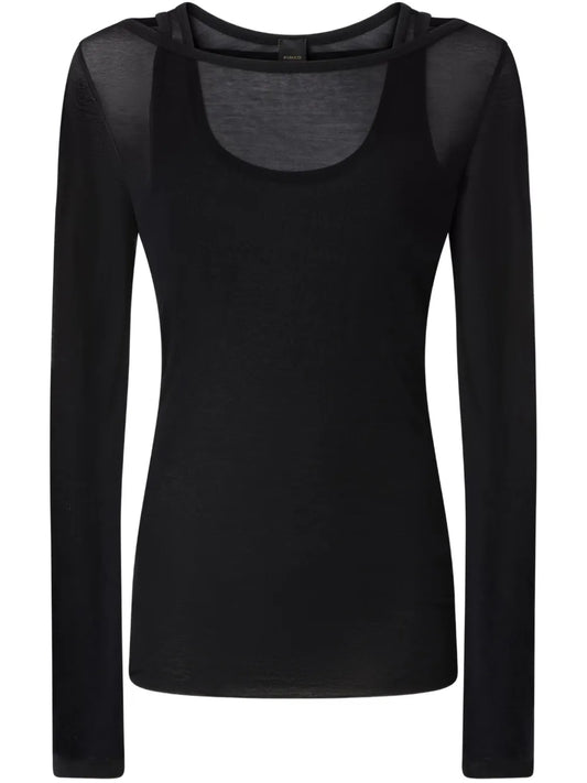 Long-Sleeve Gauze T-Shirt