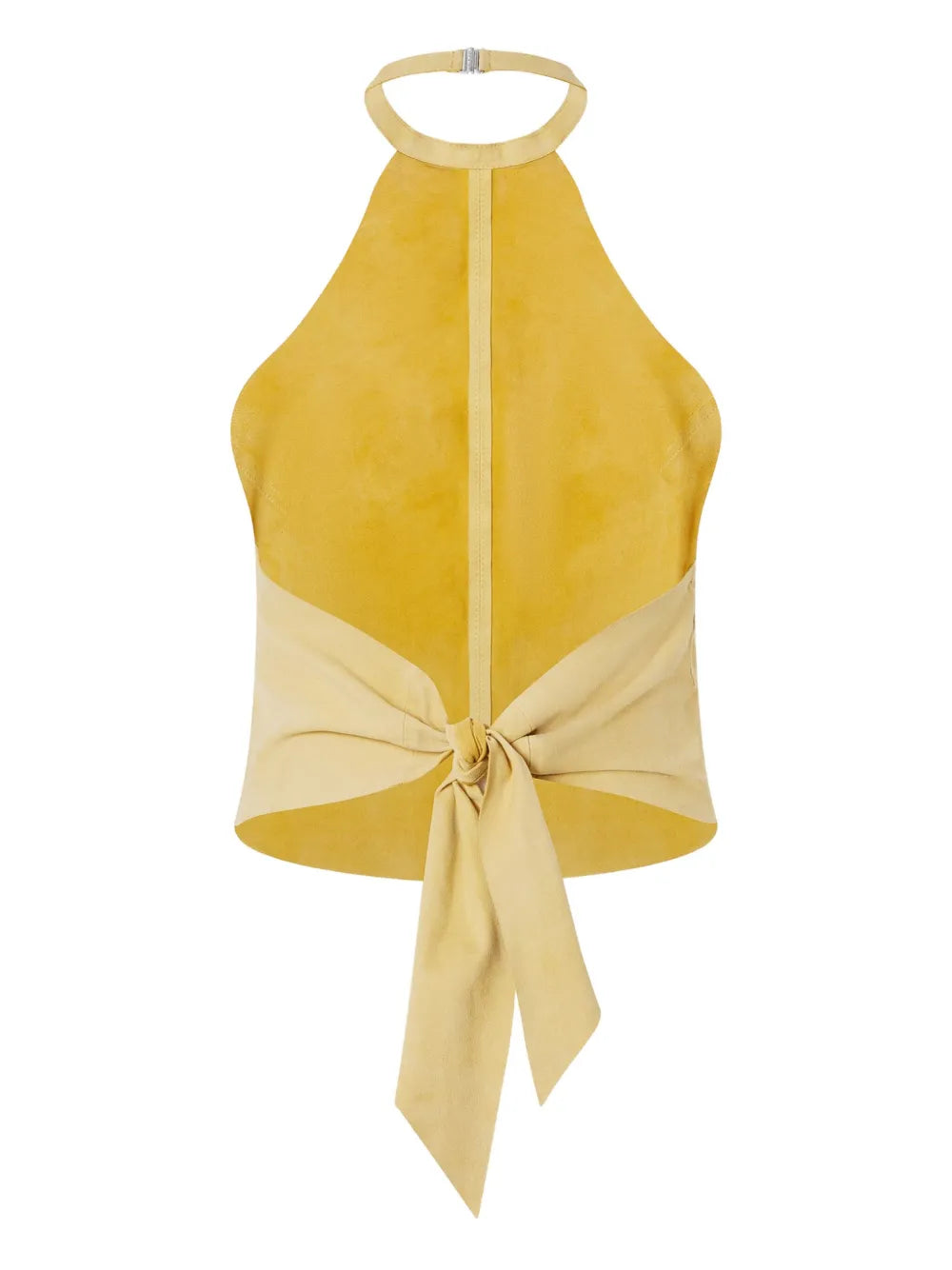Halterneck Suede Top