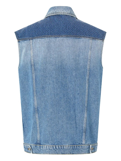 Denim Sleeveless Jacket