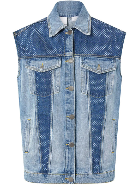 Denim Sleeveless Jacket
