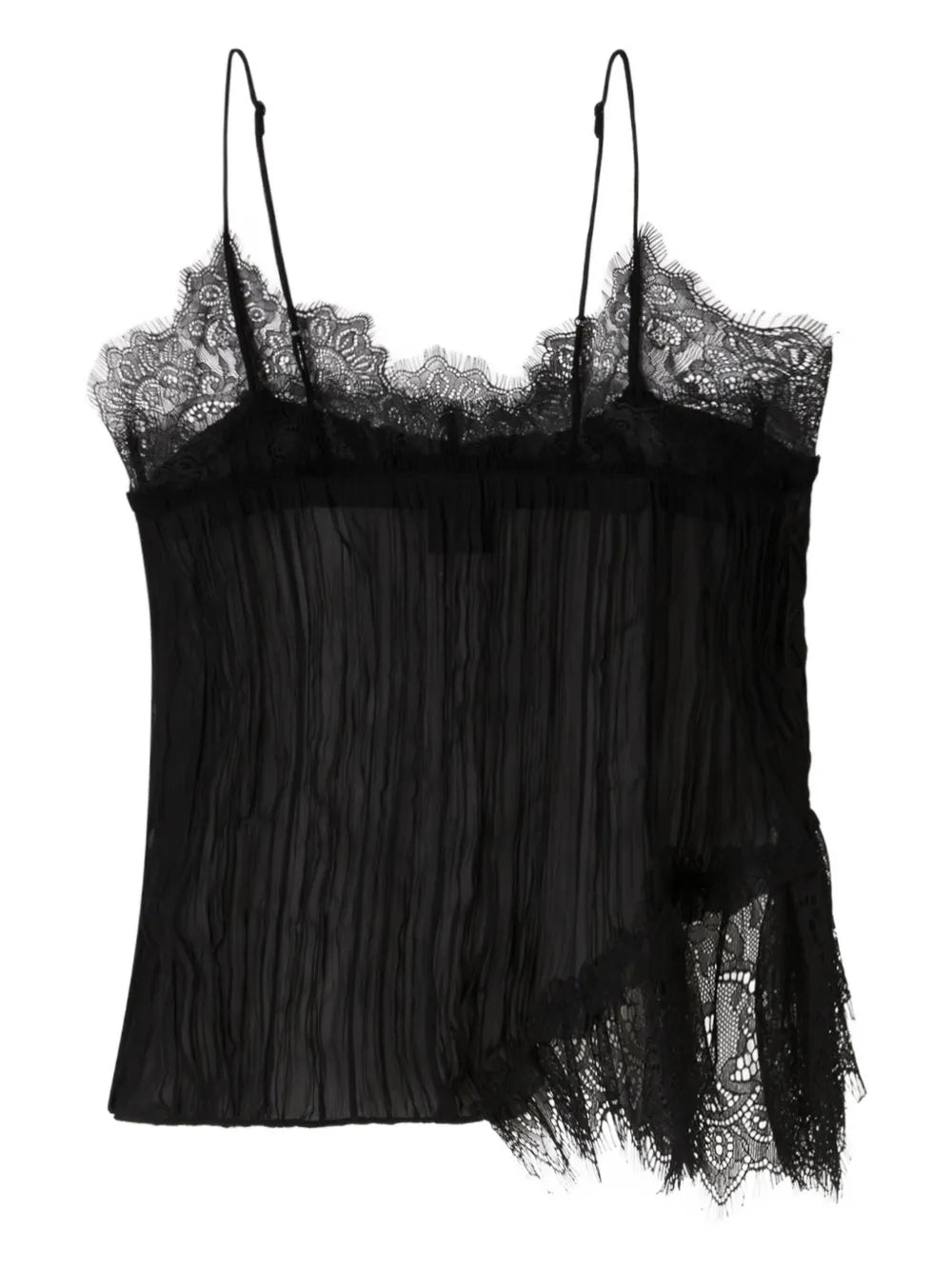 Lace-Detail Georgette Top