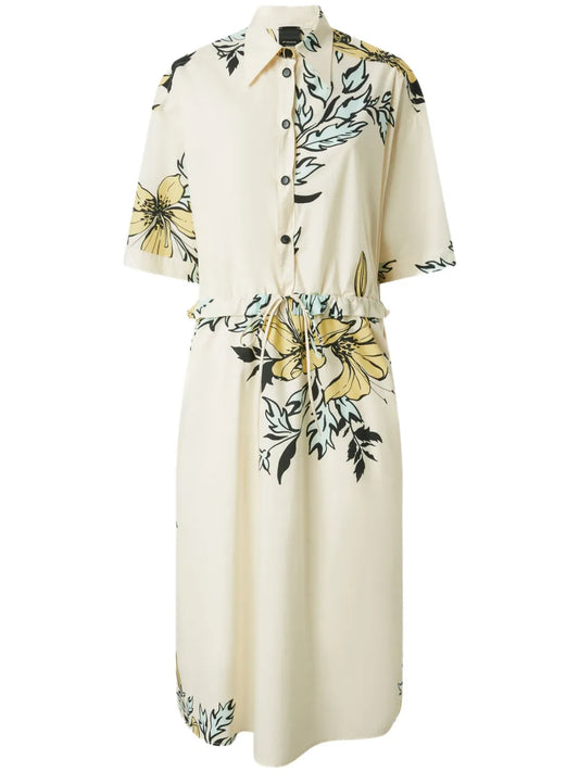 Floral-Print Shirt Dress