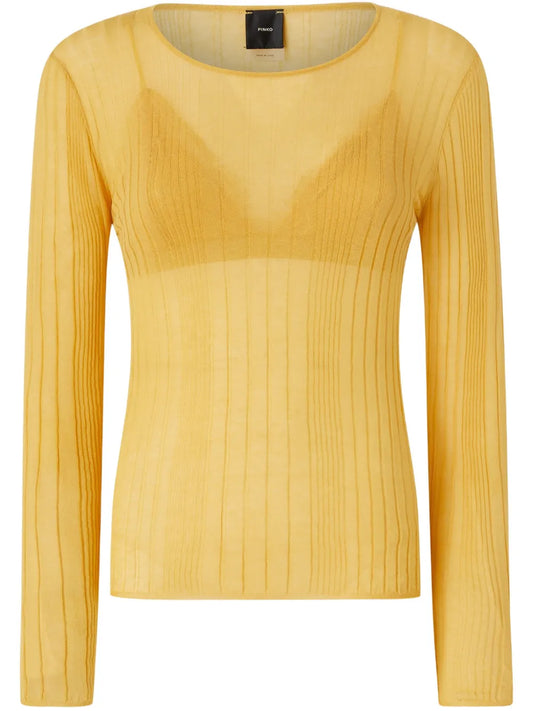 Sheer Ribbed Top