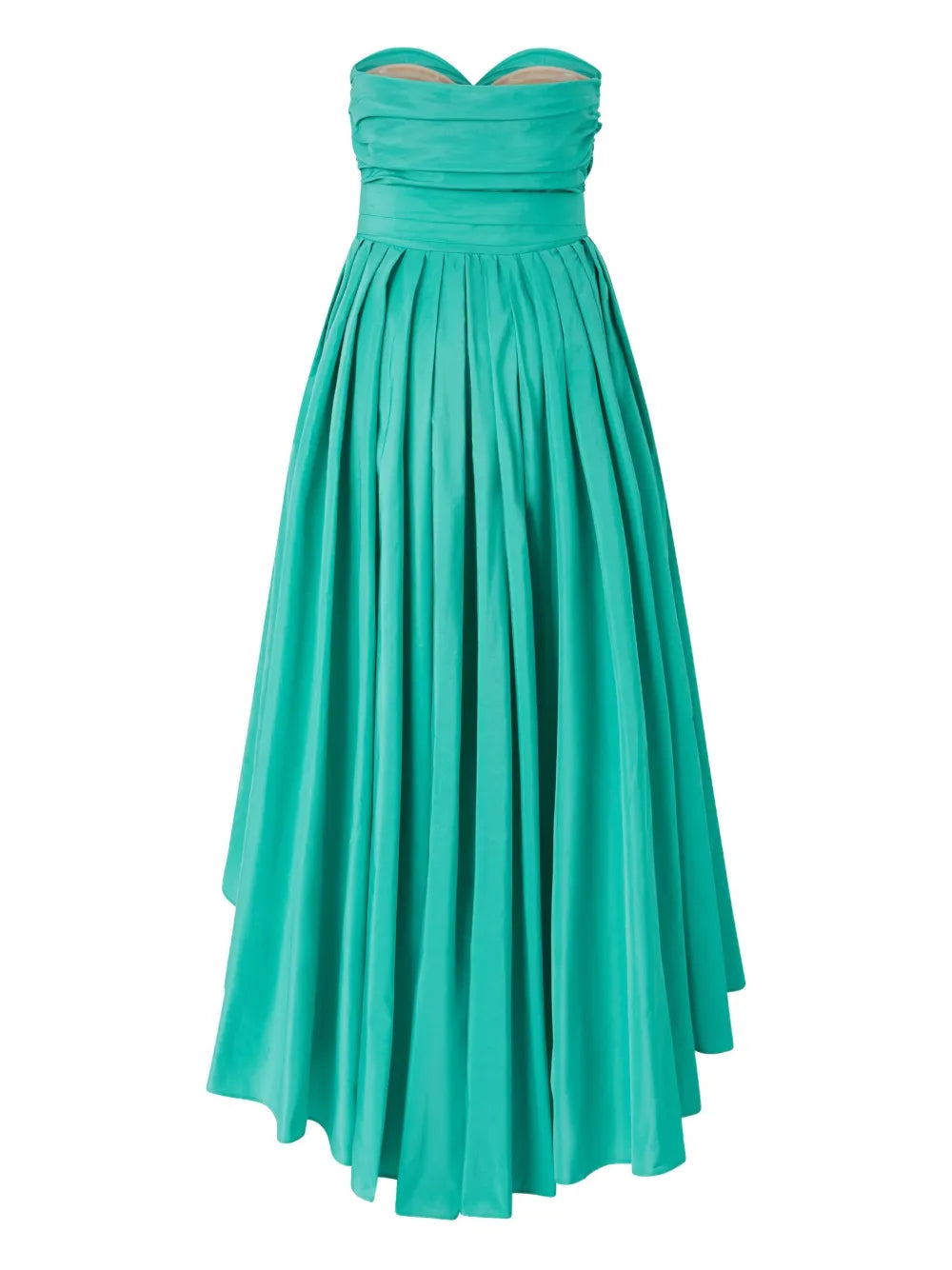 Taffeta Sweetheart-Neck Maxi Dress