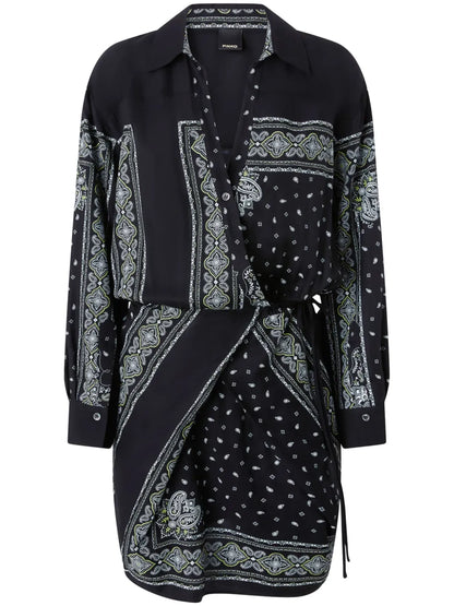 Bandana-Print Mini Dress