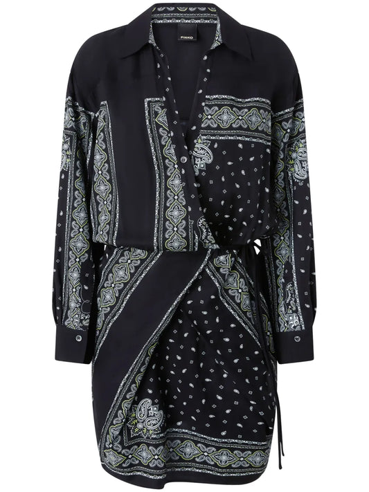 Bandana-Print Mini Dress