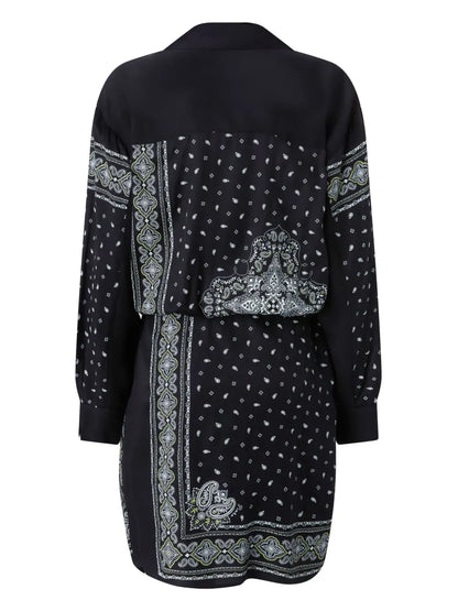 Bandana-Print Mini Dress