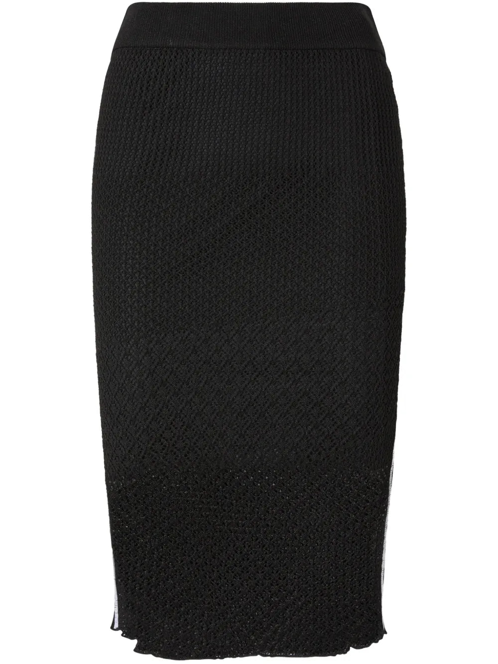Open-Knit Pencil Skirt