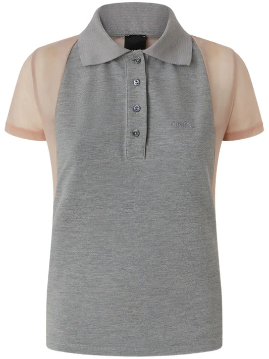 Panelled Polo Top