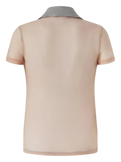 Panelled Polo Top
