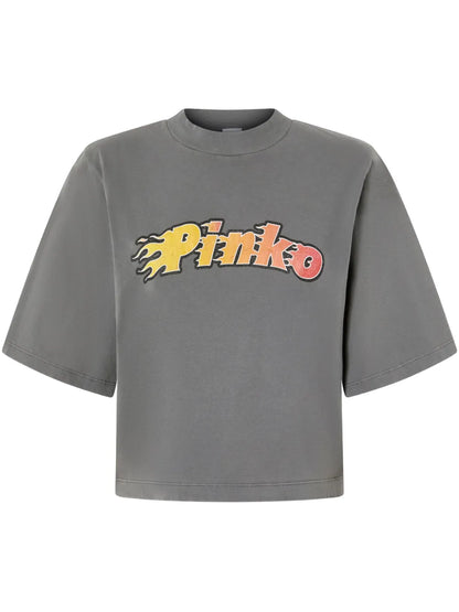 Flaming-Logo T-Shirt
