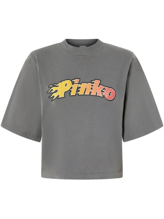 Flaming-Logo T-Shirt