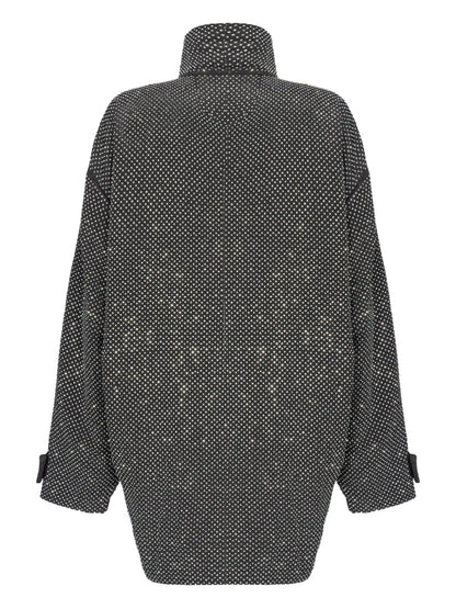 Rhinestoned Technical Coat