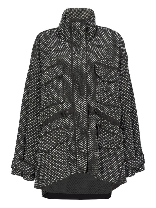 Rhinestoned Technical Coat