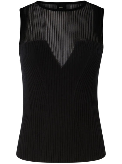 Sleeveless Ribbed Top