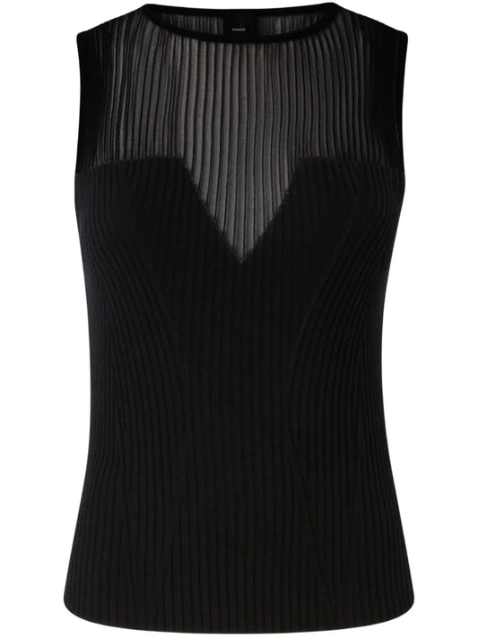 Sleeveless Ribbed Top