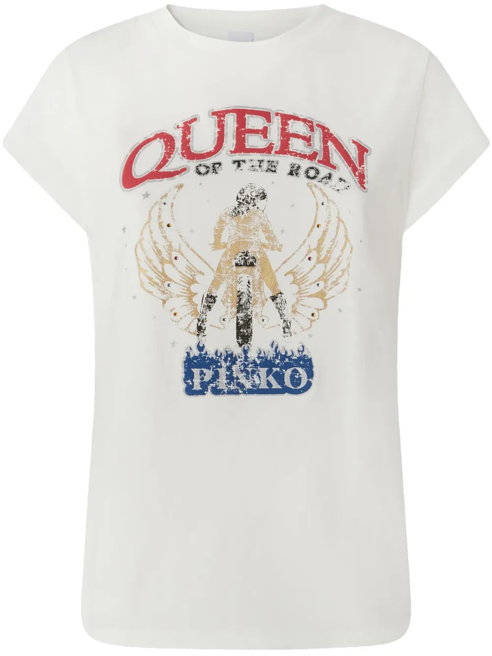Queen Of The Road-Print T-Shirt