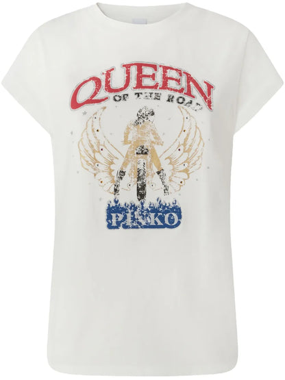 Queen Of The Road-Print T-Shirt