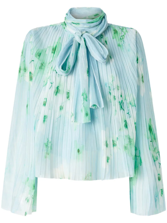 Floral-Print Blouse