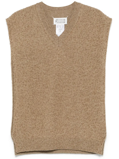 Piled-Knit Vest