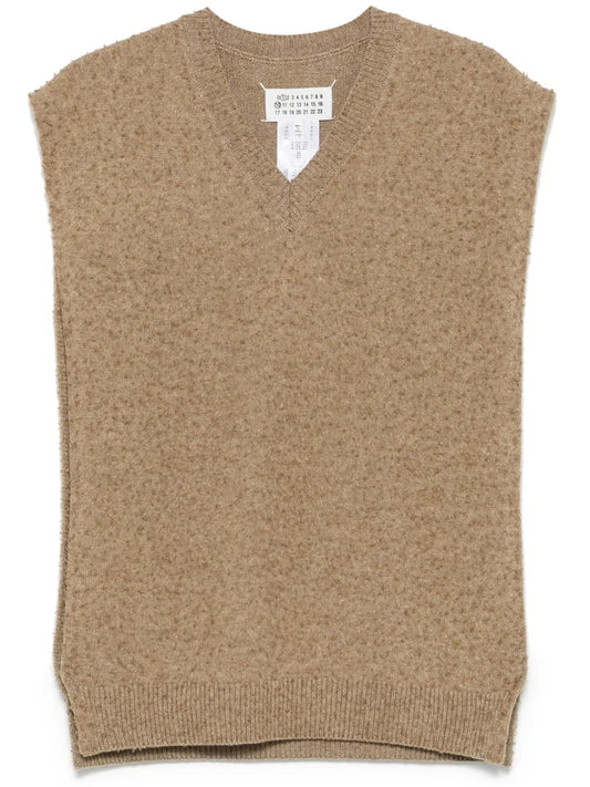 Piled-Knit Vest