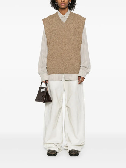 Piled-Knit Vest