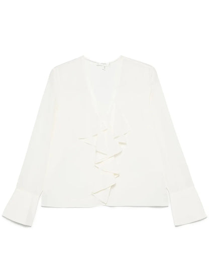 Ruffle-Detailing Blouse